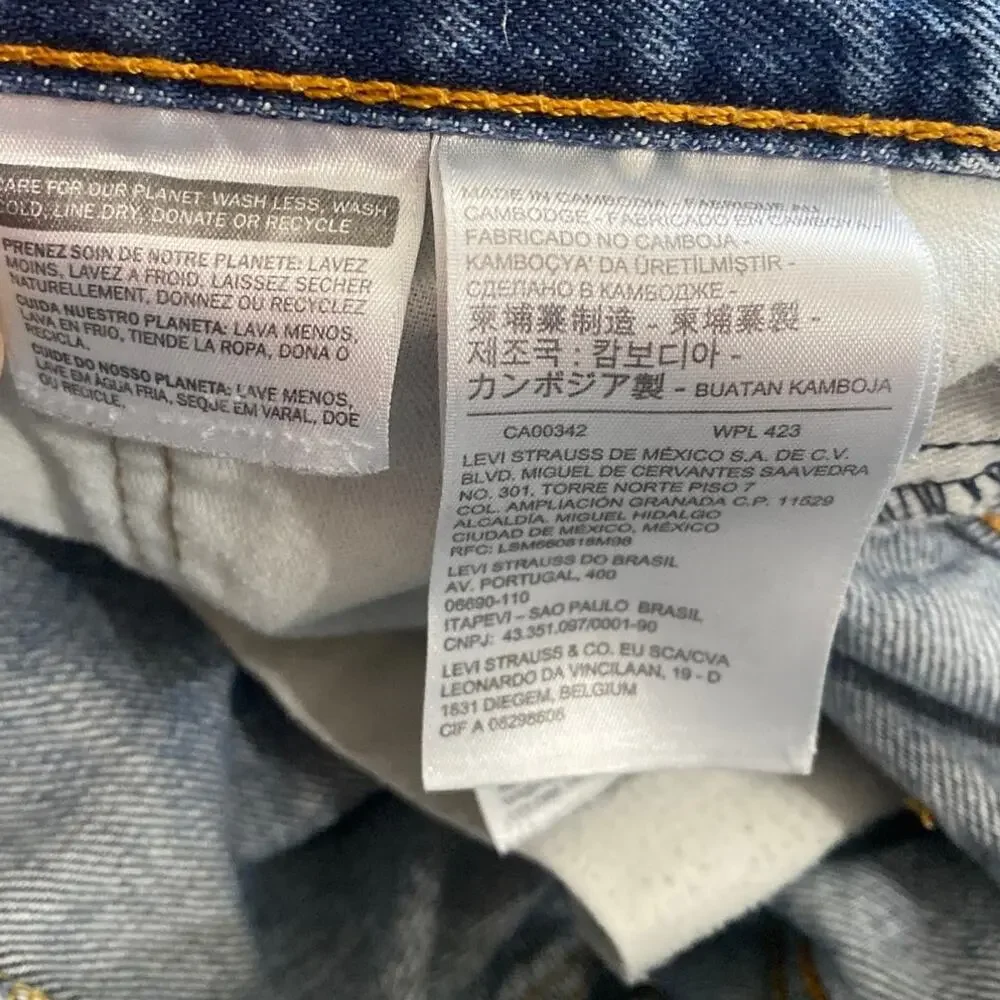 Levi’s 569 Loose Straight Denim Shorts Jorts Men’s W32 Medium Wash